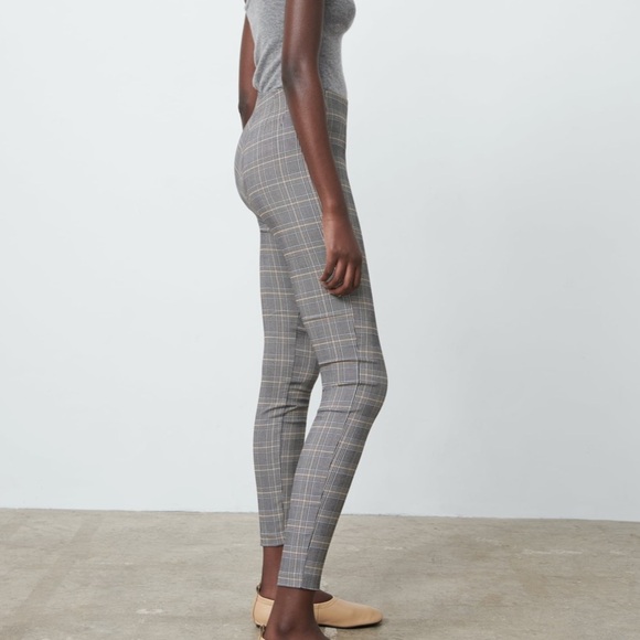 ZARA BNWT Plaid Leggings - Picture 7 of 9